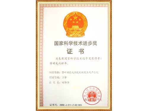 Second prize of National Science and Technology Progress Award