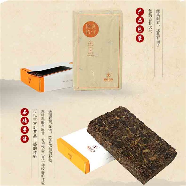 Xiangyi Innocence Era 900g Fuzhuan brick tea