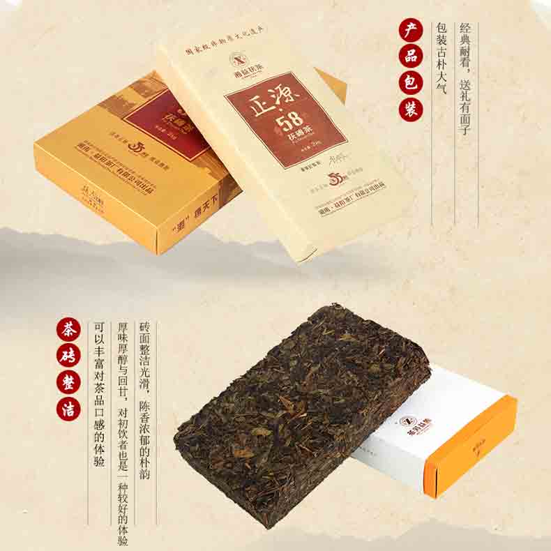 Golden dark tea Fuzhuan brick tea source